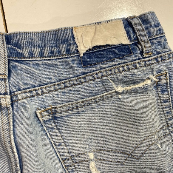 Bugle Boy Vintage Retro 90’s Y2K Light Wash Distressed 100% Cotton Jeans - Picture 7 of 16